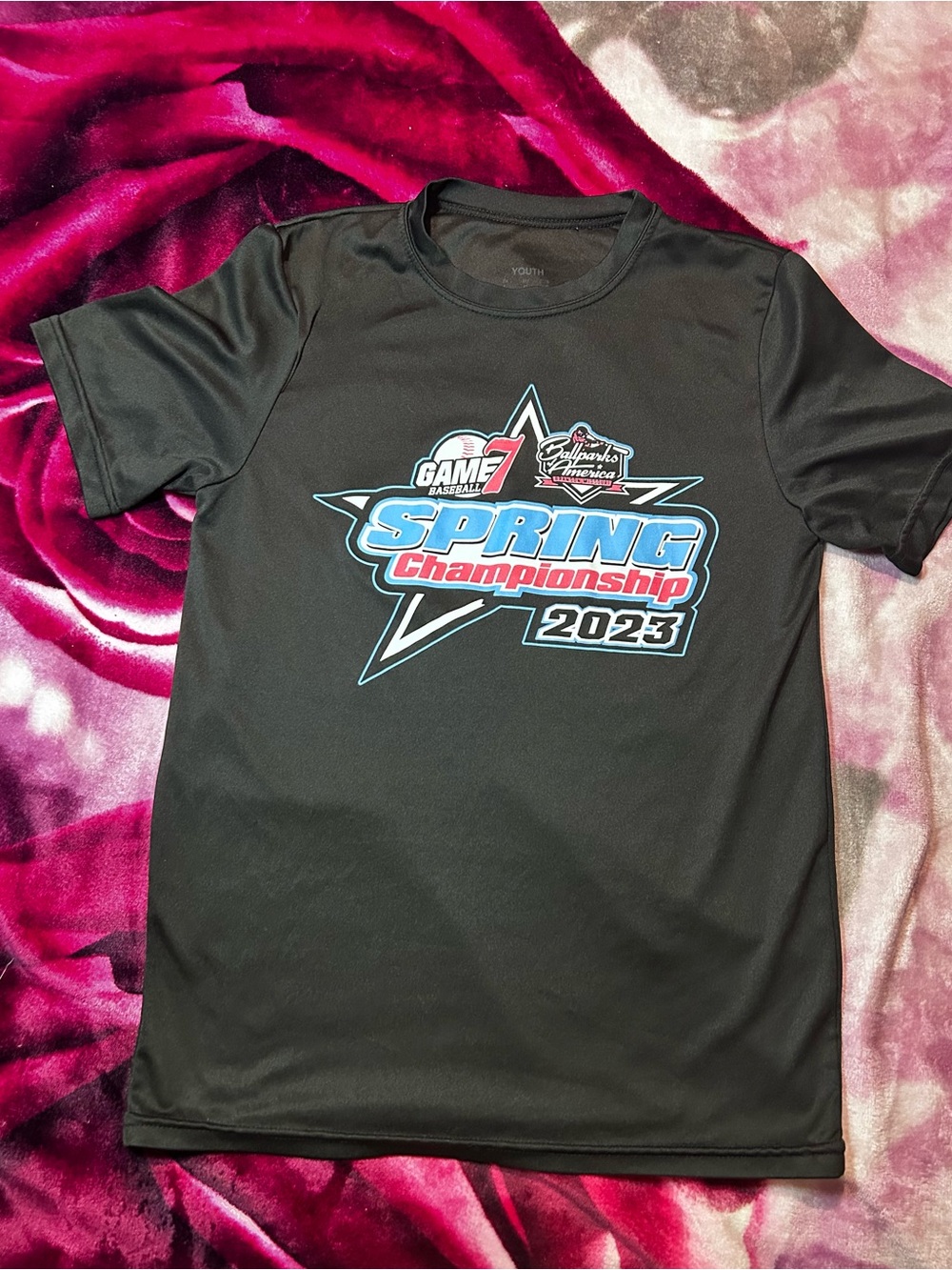 Youth Black Spring Championship 2023 Graphic Tee - Unbranded